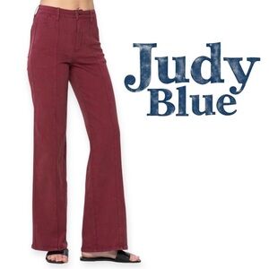 Judy Blue vintage inspired Front Seam Burgundy Jeans Size 5/27